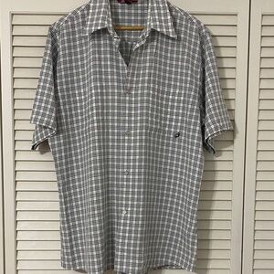 Men's RedSand Casual Checkered Short Sleeve Shirt